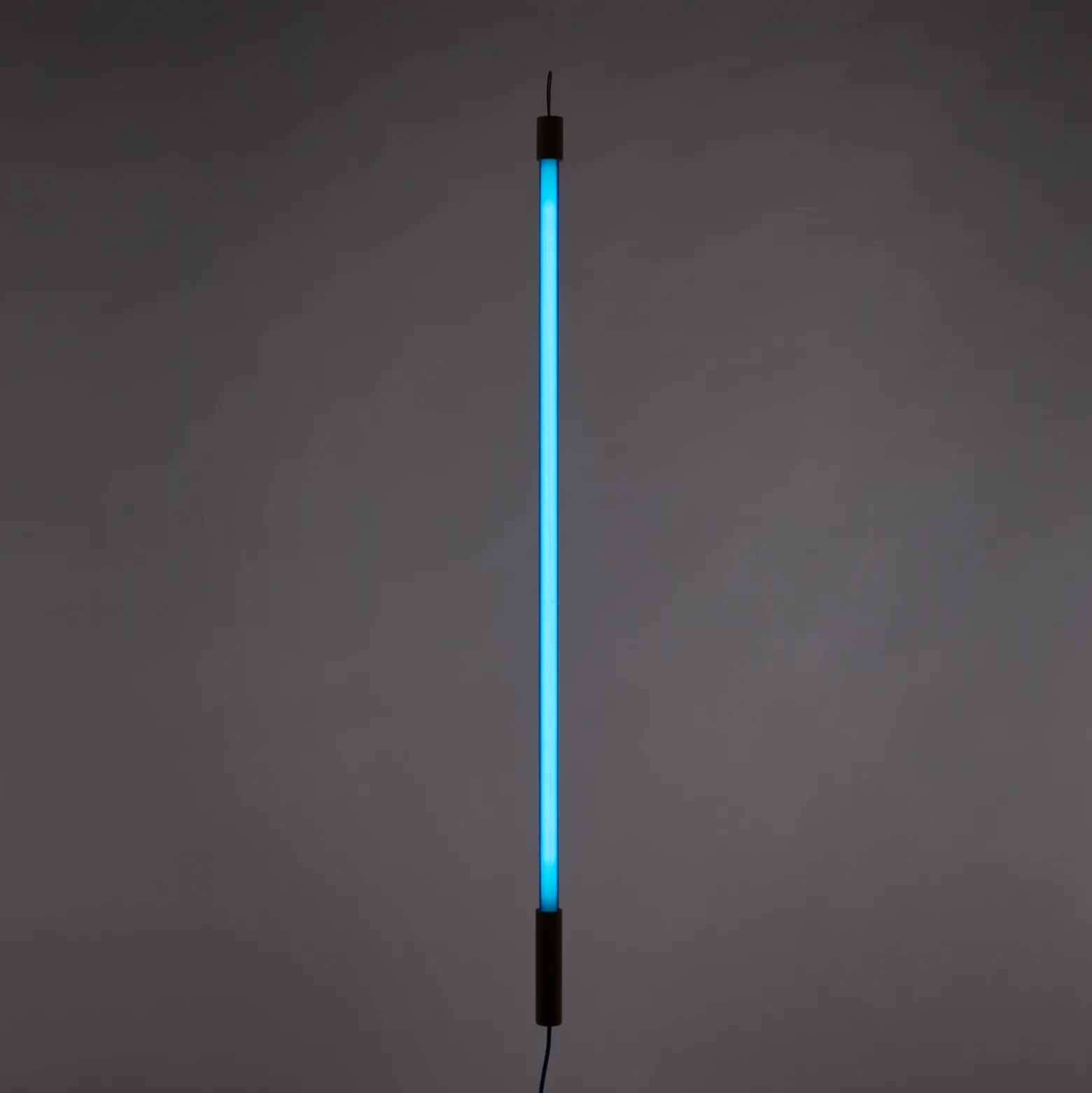 Lámpara LED SELETTI Linea, azul, detalles de madera, universal