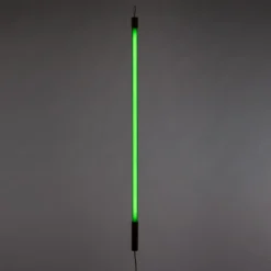 Lámpara LED SELETTI Linea, verde, detalles de madera, universal