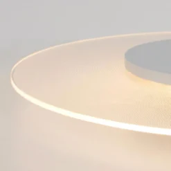 Lámpara LED techo Birma redonda blanca, atenuable