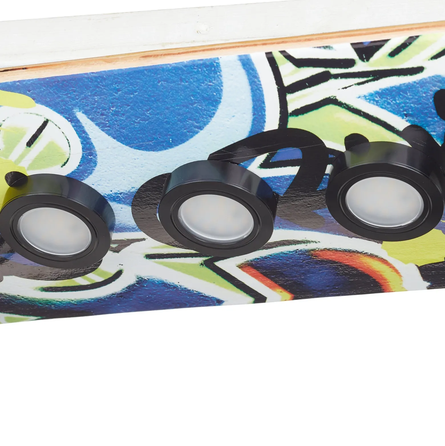 Lámpara LED techo Easy Cruiser Graffiti, monopatín