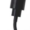 Lámpara mesa pinza Andres cuello flexible, negro