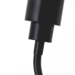 Lámpara mesa pinza Andres cuello flexible, negro