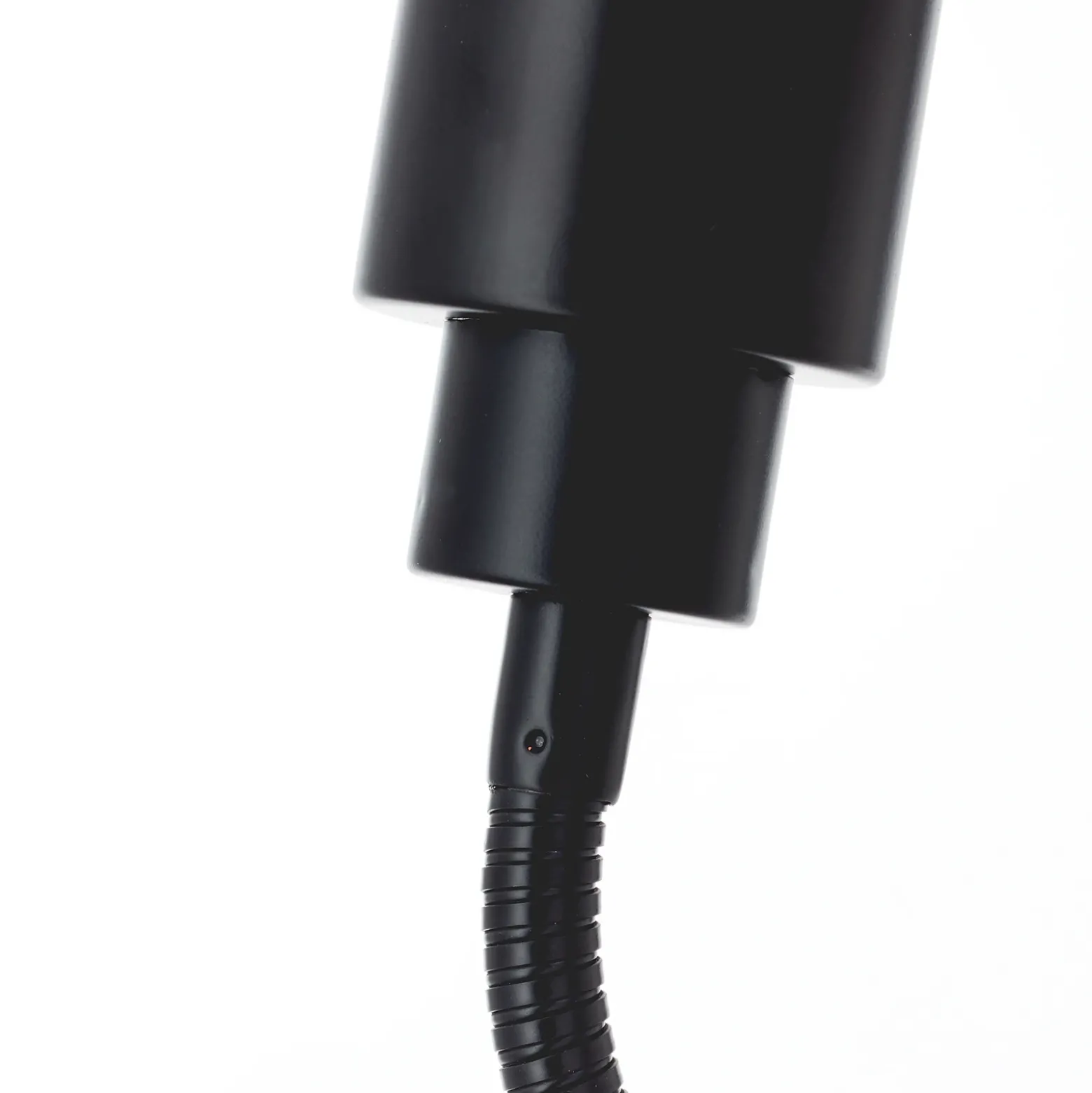 Lámpara mesa pinza Andres cuello flexible, negro
