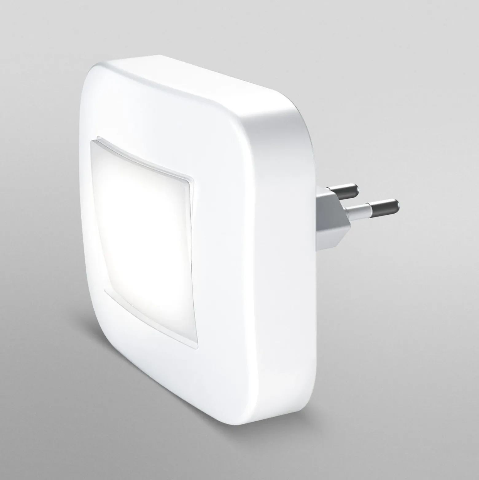 Lámpara nocturna LED para enchufe LUNETTA HALL de OSRAM, blanca, con sensor