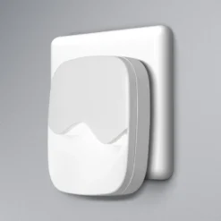 Lámpara nocturna LED para enchufe LUNETTA WAVE de OSRAM, blanca, con sensor