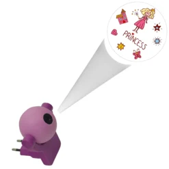Lámpara nocturna LED Princesa, para enchufe