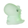 Lámpara nocturna LED recargable «Dino», blanca, altura 15 cm, RGB, táctil