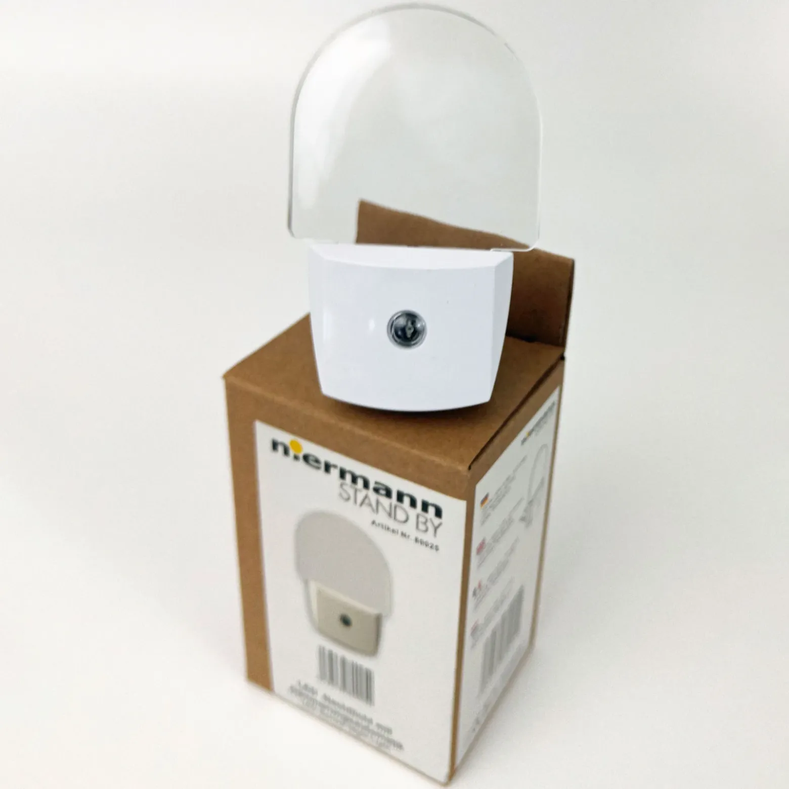 Lámpara nocturna LED Slim para enchufe, con sensor