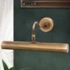 Lámpara para cuadros Lariga latón envejecido 35 cm