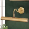 Lámpara para cuadros Lariga, latón mate, 35 cm