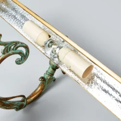 Lámpara para cuadros Lindby Kalea, 46 cm, 2 luces, verdigris, E14