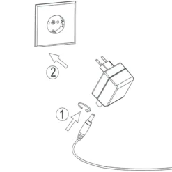 Lámpara pared LED atenuable control p. gestos Sten