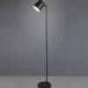 Lámpara pie LED Blake, batería, atenuable, negro