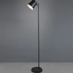 Lámpara pie LED Blake, batería, atenuable, negro