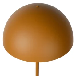 Lámpara pie Siemon de acero Ø 35 cm, amarillo ocre