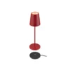 Lámpara recargable LED SLV Vinolina Two, roja, aluminio, Ø 11 cm, IP65, CCT