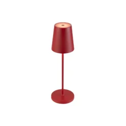 Lámpara recargable LED SLV Vinolina Two, roja, aluminio, Ø 11 cm, IP65, CCT
