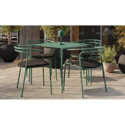 Lámpara recargable Luceo de AYTM, color topo, metal, 24 cm, atenuable, IP44