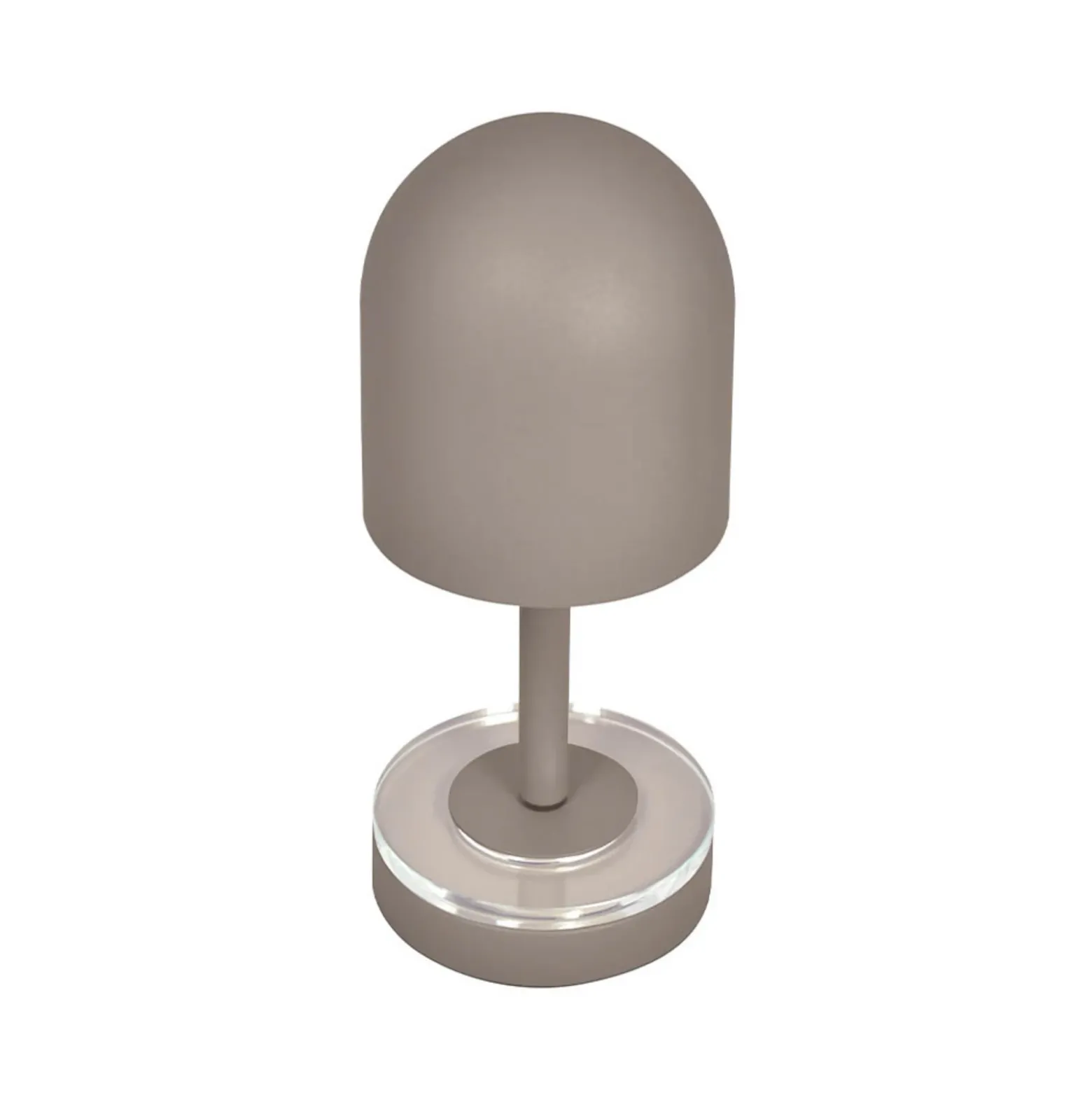 Lámpara recargable Luceo de AYTM, color topo, metal, 24 cm, atenuable, IP44