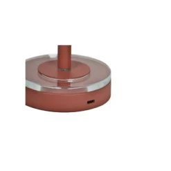 Lámpara recargable Luceo de AYTM, marrón, metal, 24 cm, atenuable, IP44