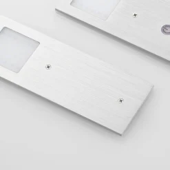 lámparas LED bajo mueble Arcchio Nortra, juego de 3, gris, color aluminio