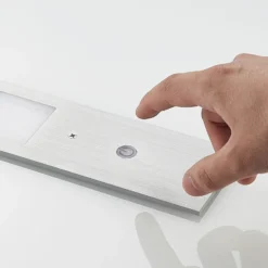 lámparas LED bajo mueble Arcchio Nortra, juego de 3, gris, color aluminio