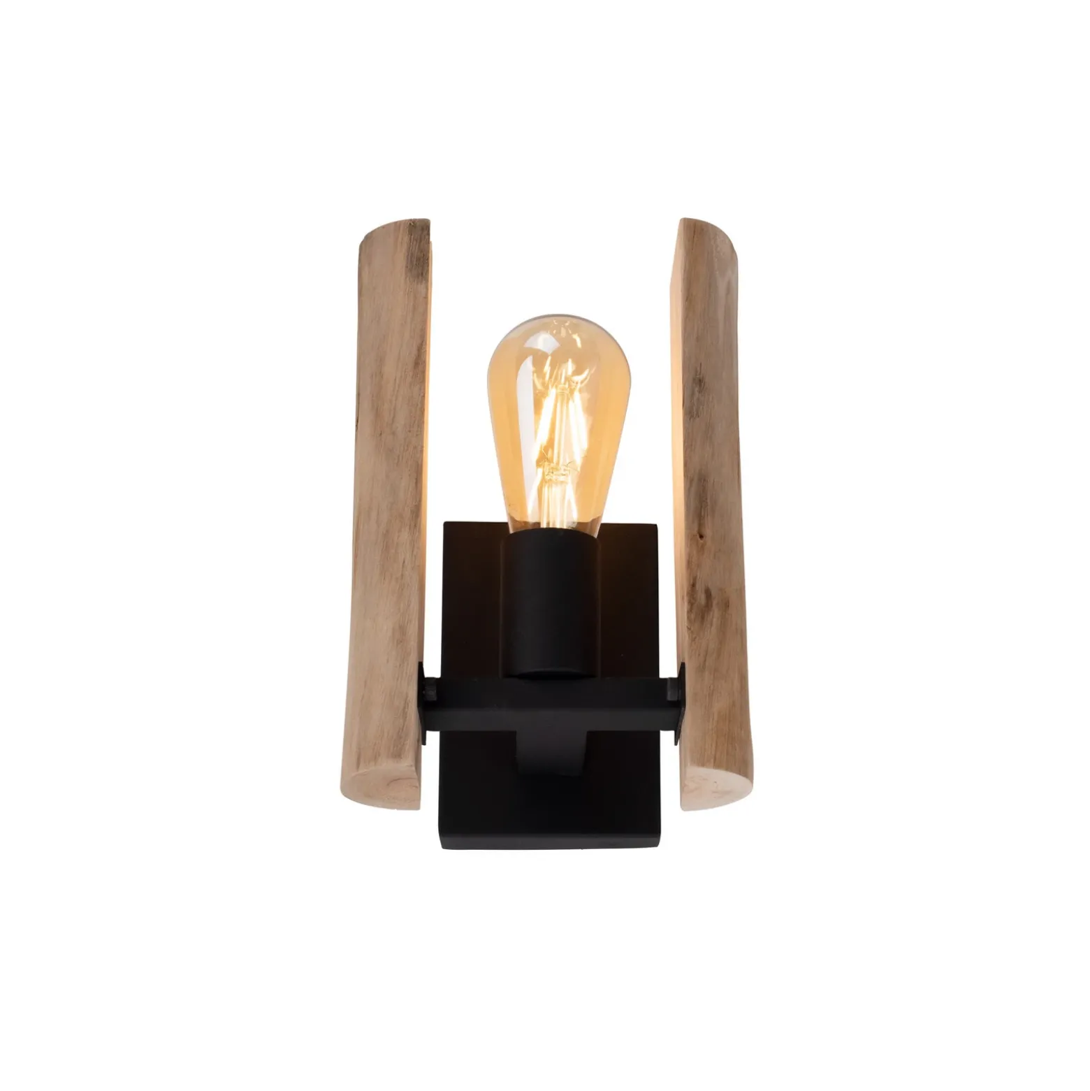 Log aplique de pared de madera