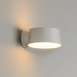 LOOM DESIGN Aplique de pared LED Cookie, blanco, aluminio, Ø 15 cm