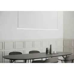 LOOM DESIGN Lámpara colgante LED Straw 200, blanca, aluminio