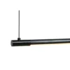 LOOM DESIGN lámpara colgante LED Straw 200, negro, aluminio