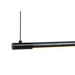 LOOM DESIGN lámpara colgante LED Straw 200, negro, aluminio