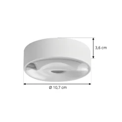 LOOM DESIGN Sif Plafón LED IP65 blanco atenuable