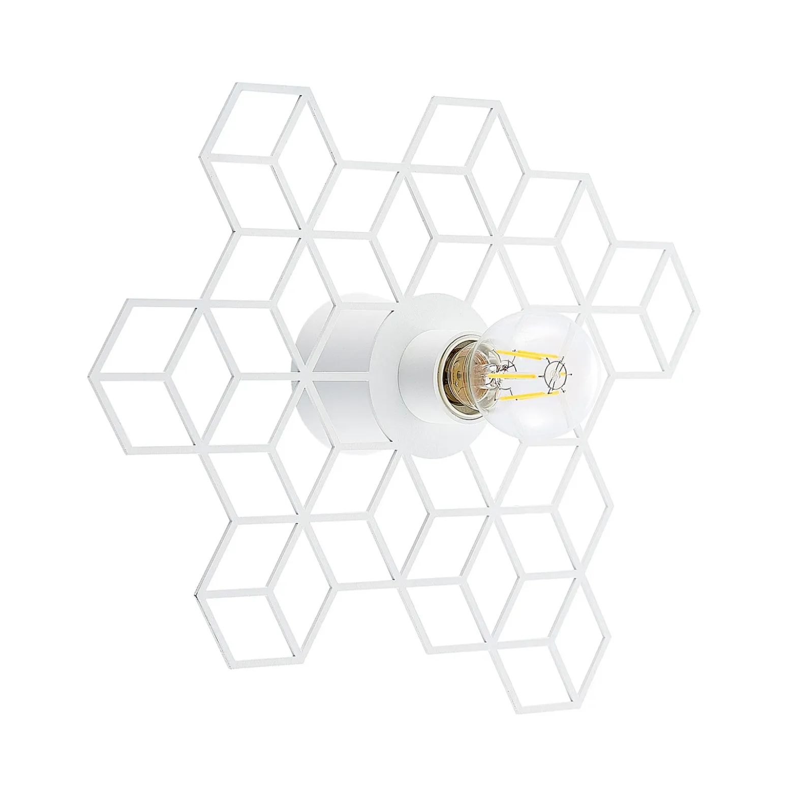 Lucande Alexaru aplique, panal, blanco