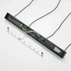 Lucande Amielle lámpara colgante, 4 luces, negro
