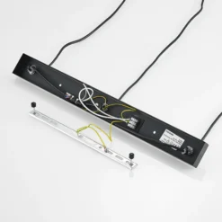 Lucande Amielle lámpara colgante, 3 luces, negro