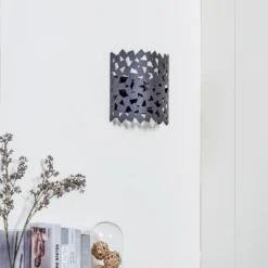 Lucande aplique de pared Aeloria, negro, hierro, 32,5 cm, E27