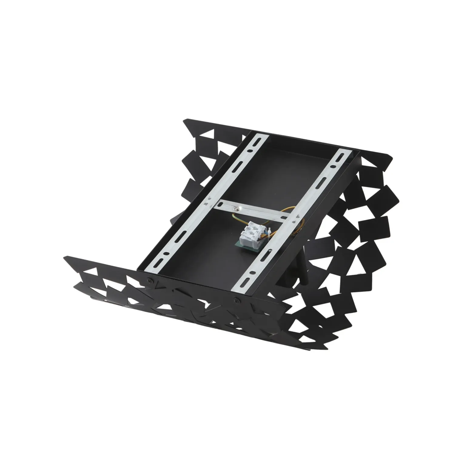 Lucande aplique de pared Aeloria, negro, hierro, 32,5 cm, E27