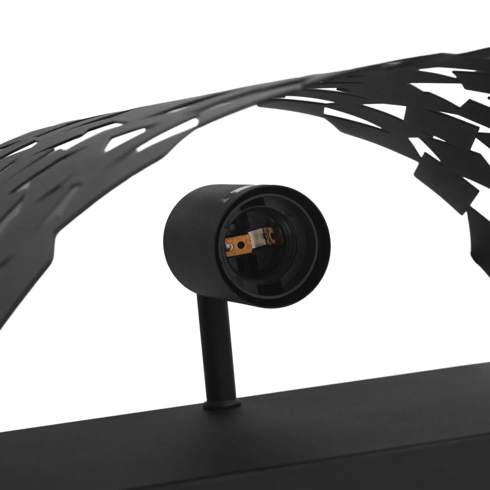Lucande aplique de pared Aeloria, negro, hierro, 32,5 cm, E27