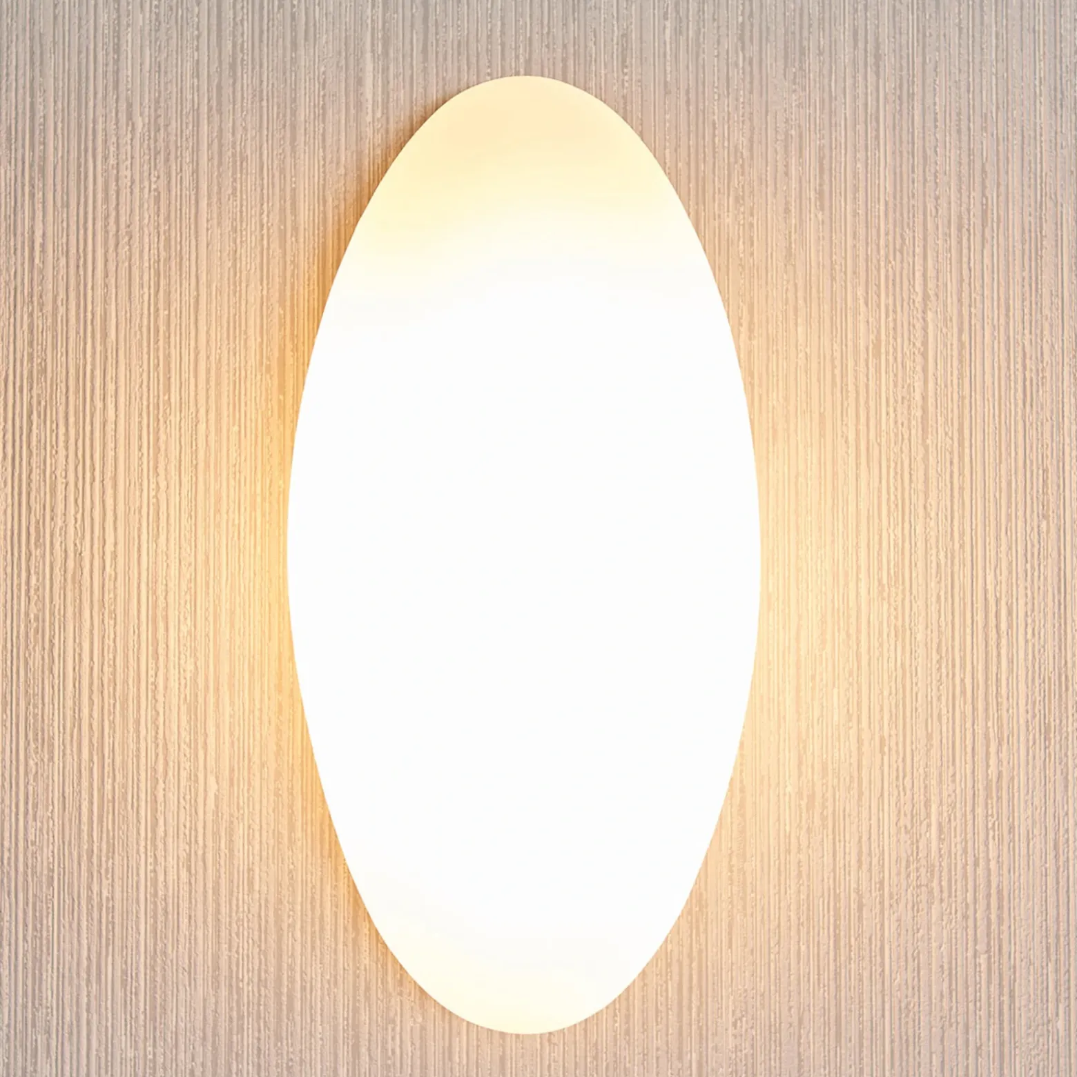 Lucande aplique de pared Jemima, 24 cm, cristal, elíptico