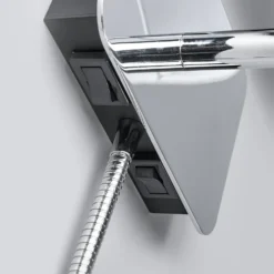 Lucande aplique de pared Jettka, altura 63 cm, brazo de lectura, textil