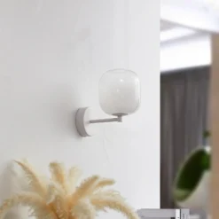 Lucande Aplique de pared LED Avelina, blanco
