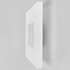 Lucande Aplique de pared LED Berlind, 26 cm, blanco, cristal, metal