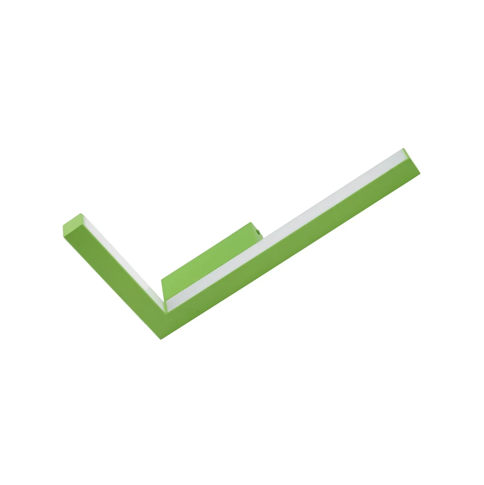 Lucande aplique de pared LED Check, verde, metal, CCT, atenuable