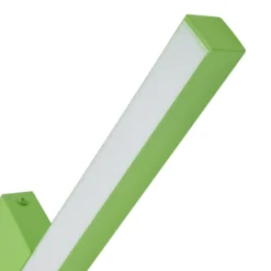Lucande aplique de pared LED Check, verde, metal, CCT, atenuable