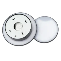 Lucande Aplique de pared LED Elrik, negro, 20 cm de altura, metal