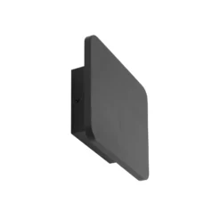 Lucande Aplique de pared LED Elrik, negro, 22 cm de altura, metal