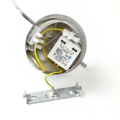 Lucande Aplique de pared LED Hayley, color cromo, cristal, altura 34 cm