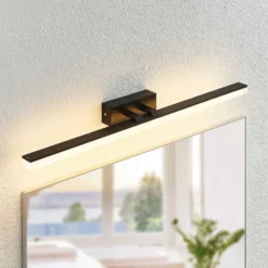 Lucande aplique de pared LED Lisana, horizontal, 75 cm, IP44
