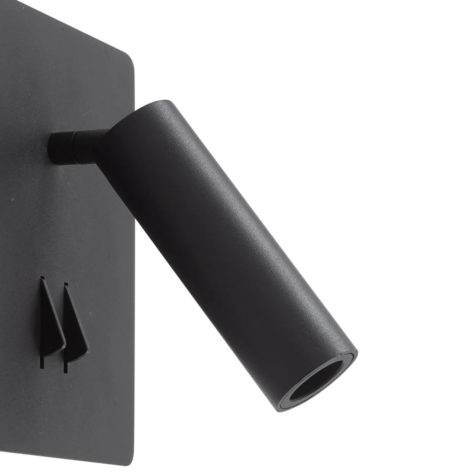 Lucande aplique de pared LED Magya, negro, 2 luces, angular