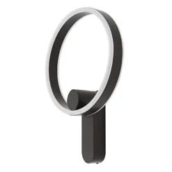 Lucande Aplique de pared LED Yekta, directo, negro, atenuable